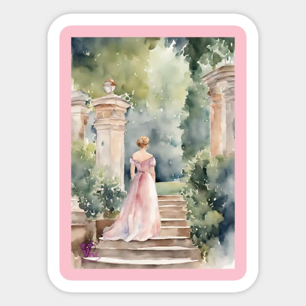 Lady in pink dress Sticker by Viper Unconvetional Concept